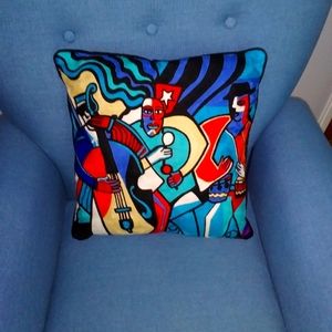 Vintage but new Jazz styled pillow
